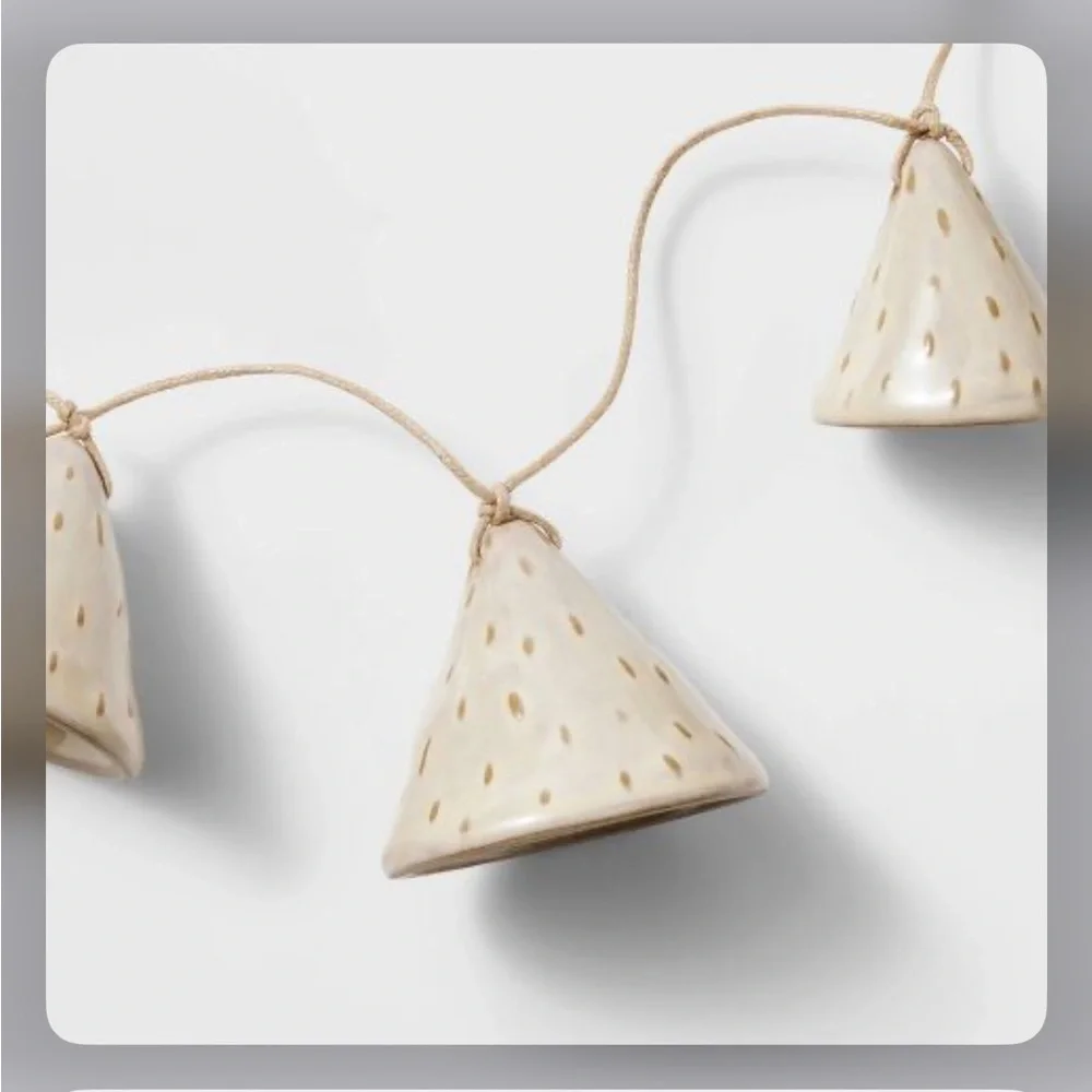 Ceramic Bell Garland - Threshold™ designed with Studio McGee